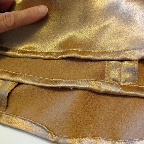 Satin Two-Piece Dress with Arrow Pleating - Picture 6 of 8